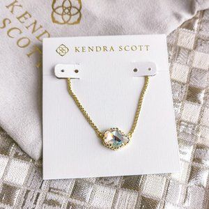 Tess Pendant Necklace | Gold | Dichroic Glass